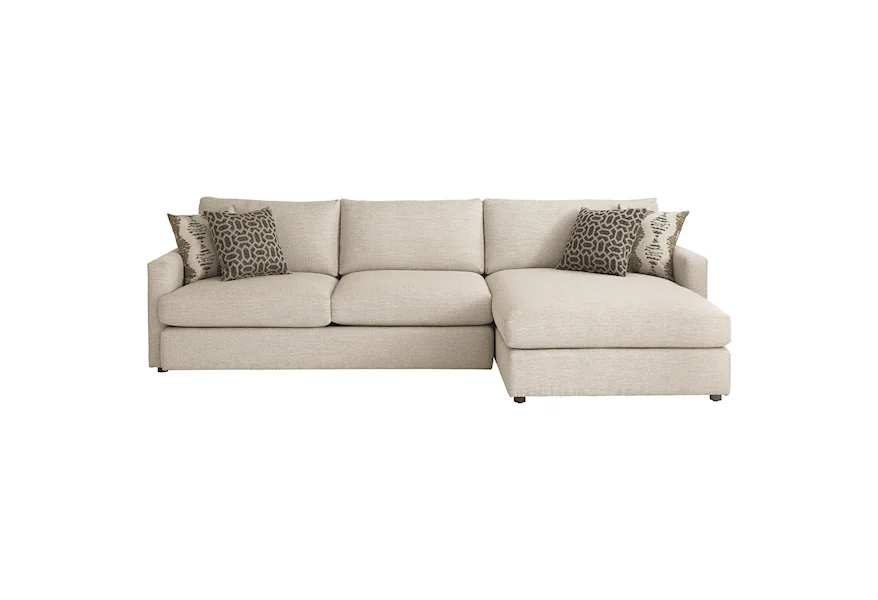 Allure Sectional with Right Arm Facing Chaise by Bassett at Esprit Decor Home Furnishings